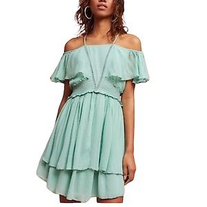Anthropologie Maeve mint dress